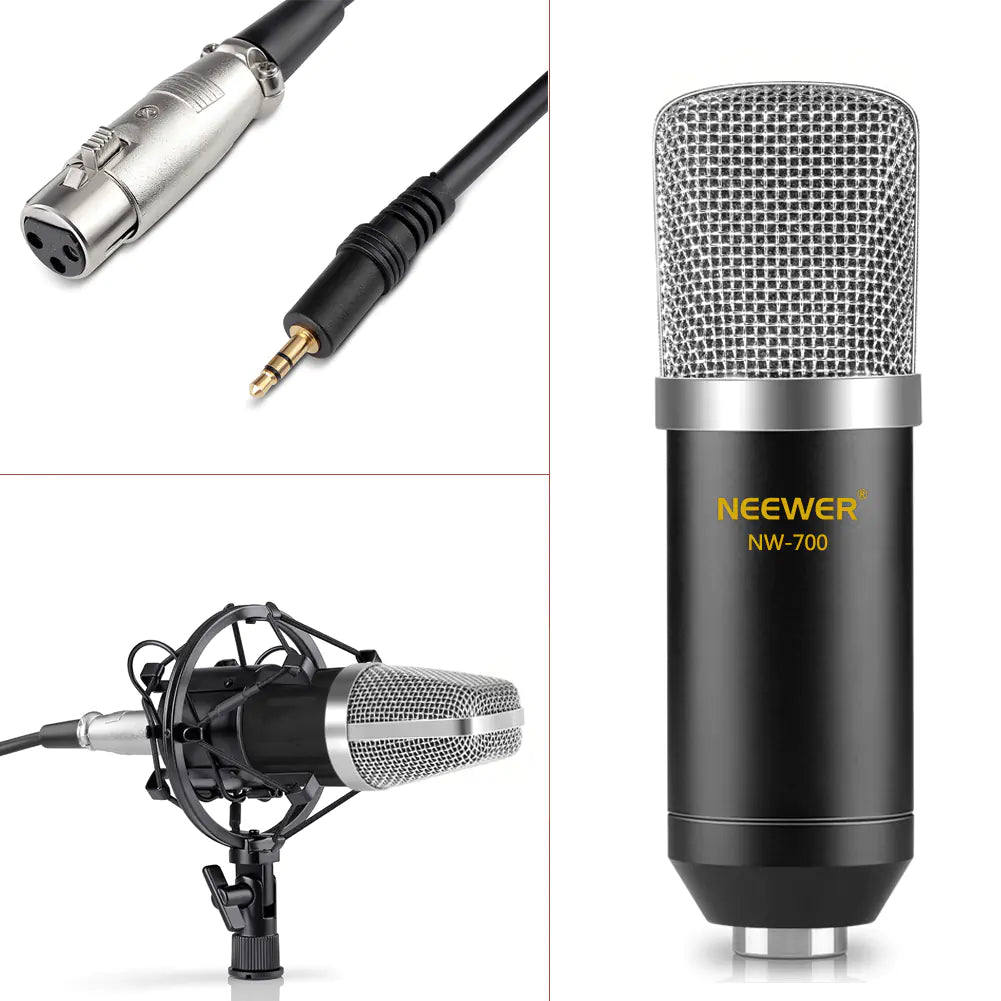 High-Quality Microphone Set with Pop Filter and Stand