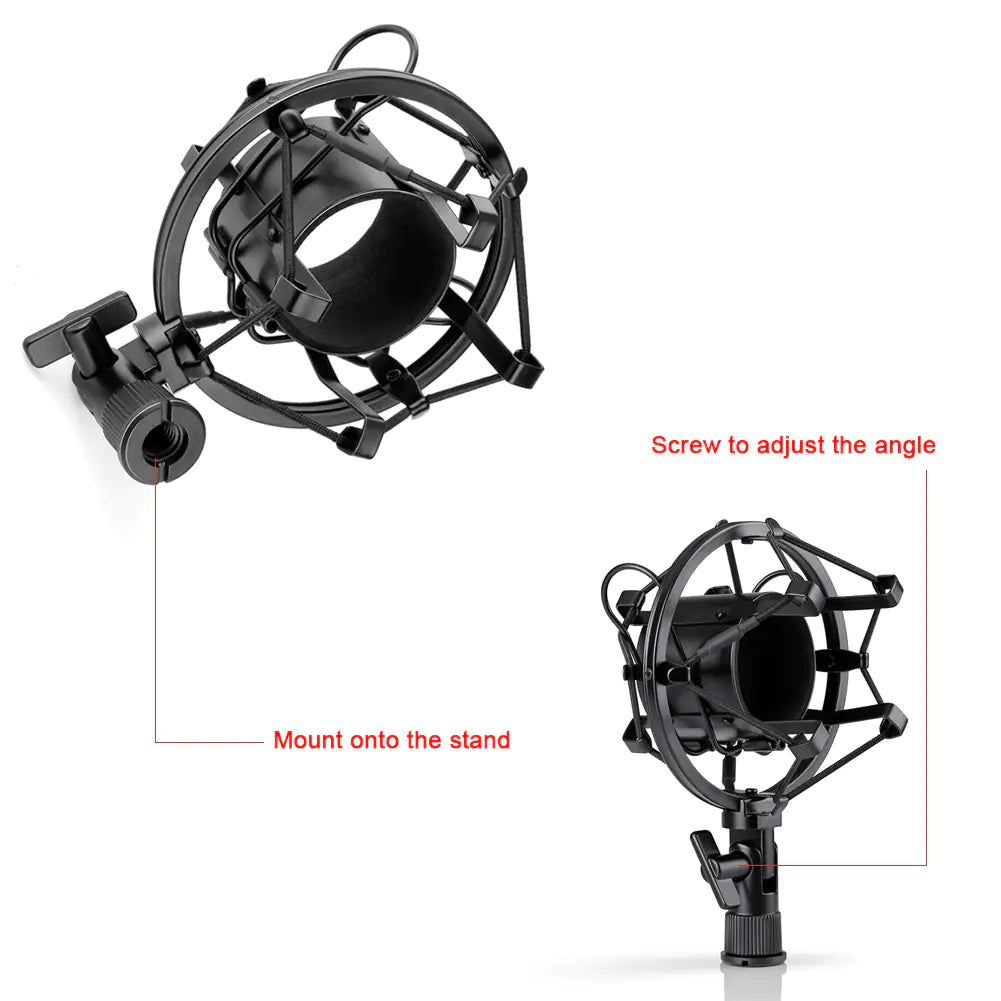 High-Quality Microphone Set with Pop Filter and Stand