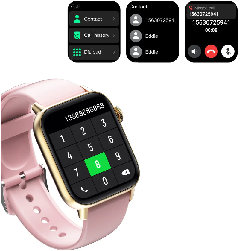 Waterproof Smart Sports Watch for Heart Rate & BP